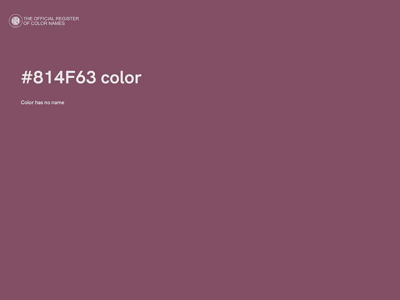 #814F63 color image