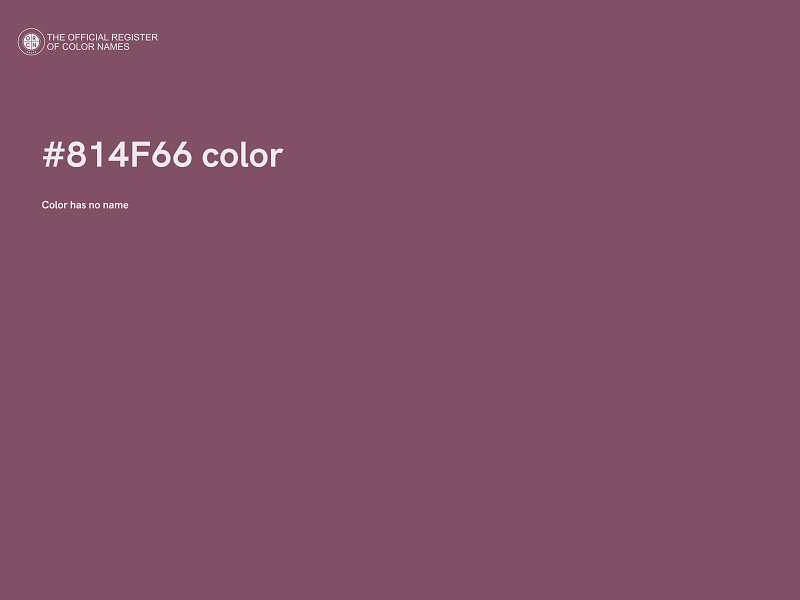 #814F66 color image