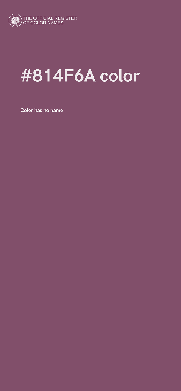#814F6A color image