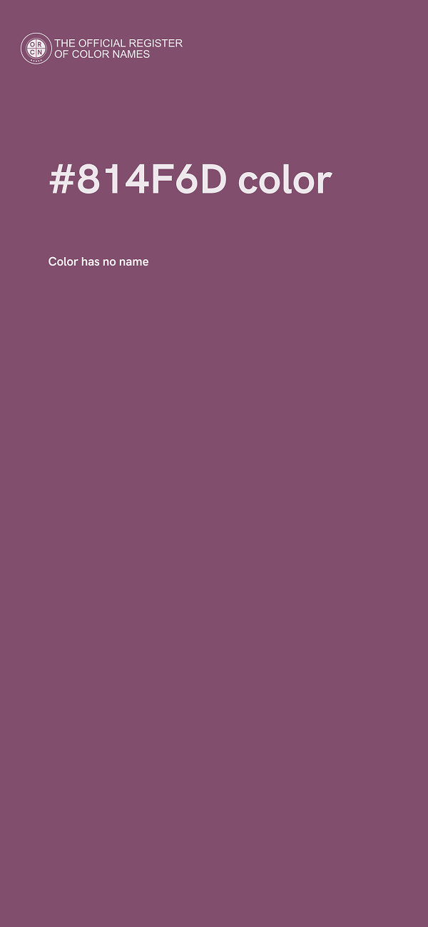 #814F6D color image