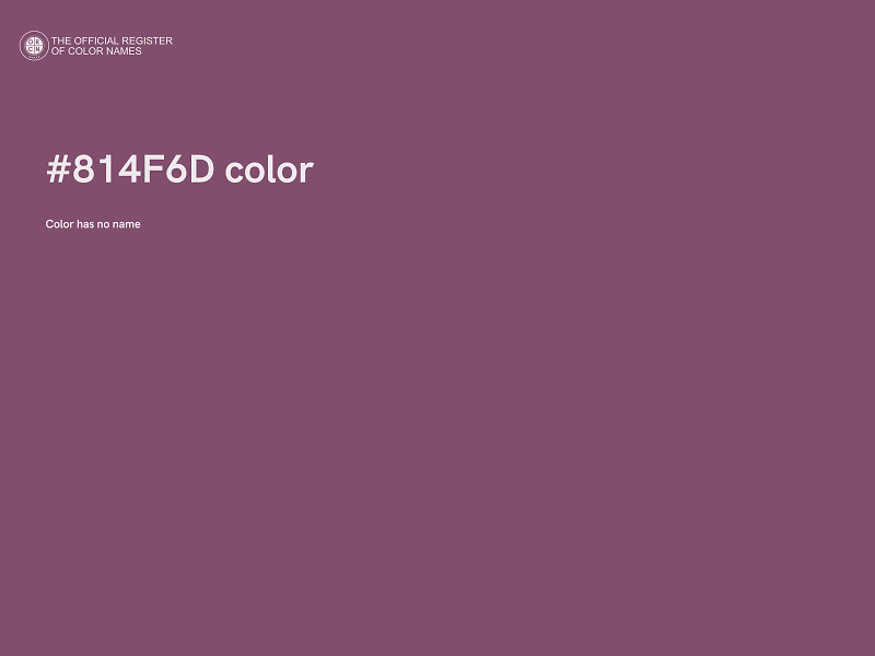 #814F6D color image