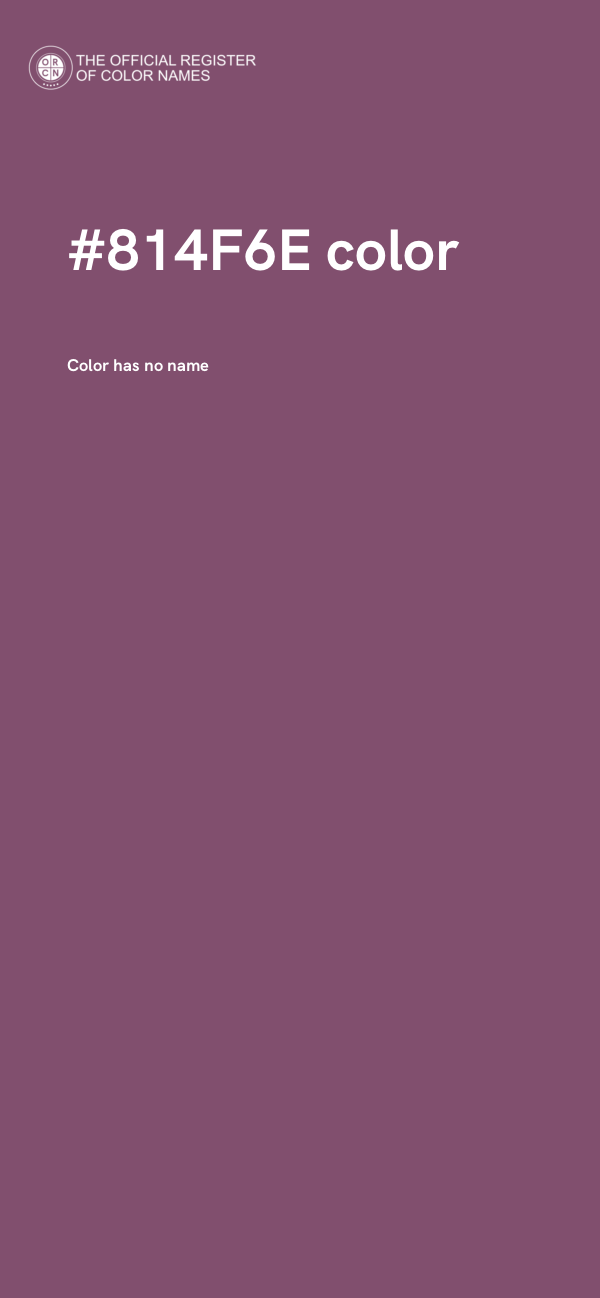 #814F6E color image
