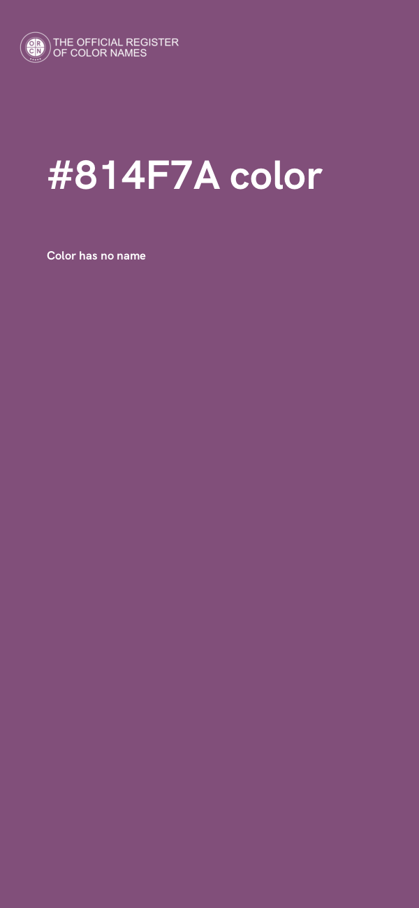 #814F7A color image