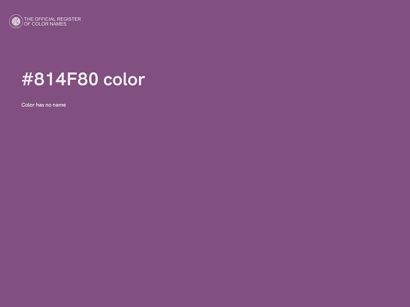 #814F80 color image