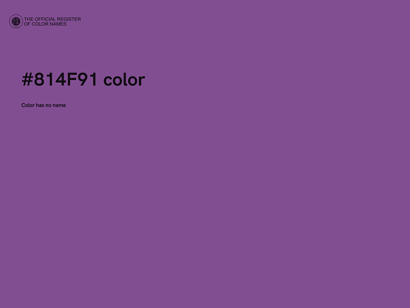 #814F91 color image