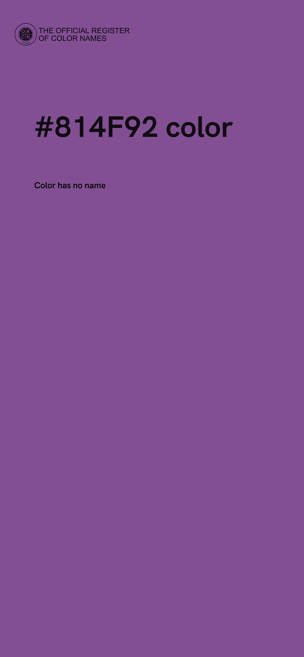 #814F92 color image