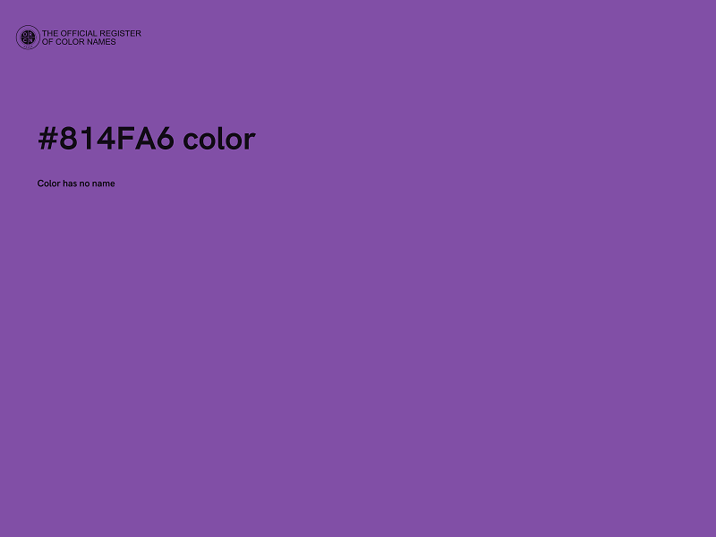 #814FA6 color image