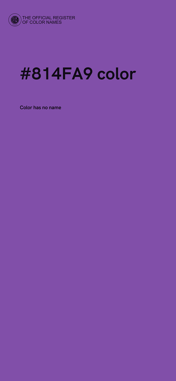 #814FA9 color image