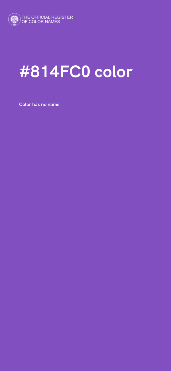 #814FC0 color image