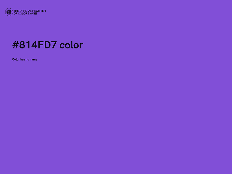 #814FD7 color image
