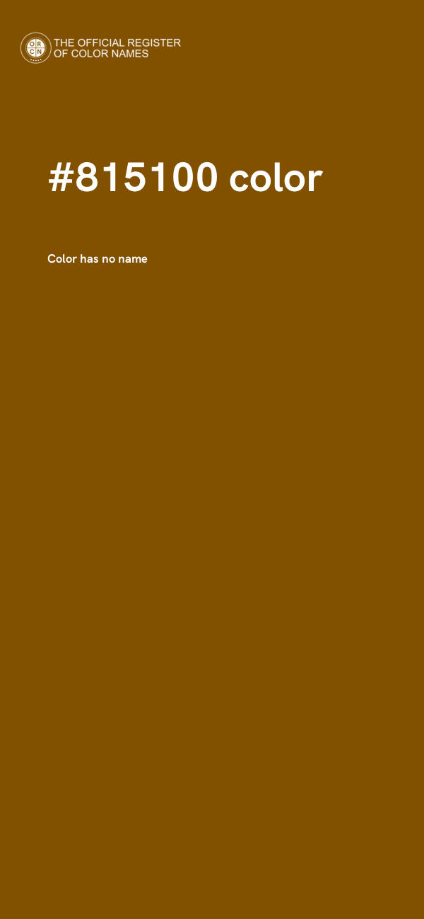 #815100 color image