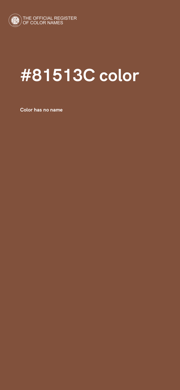 #81513C color image