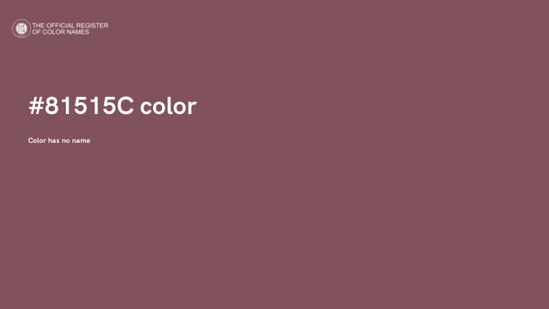 #81515C color image