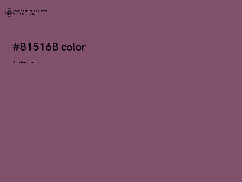 #81516B color image