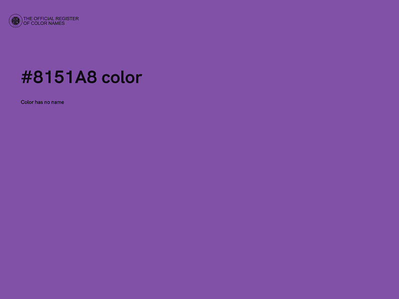 #8151A8 color image