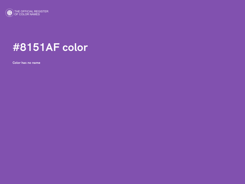 #8151AF color image