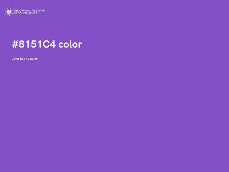 #8151C4 color image