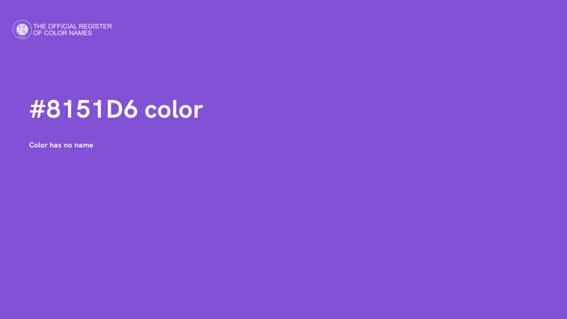 #8151D6 color image