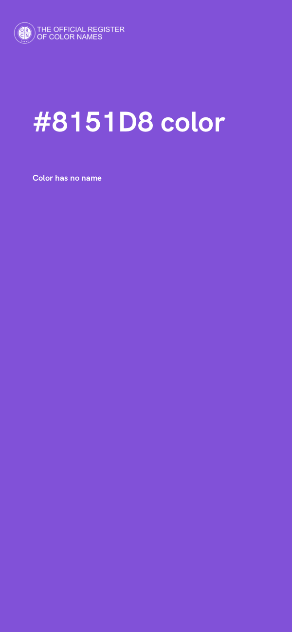 #8151D8 color image