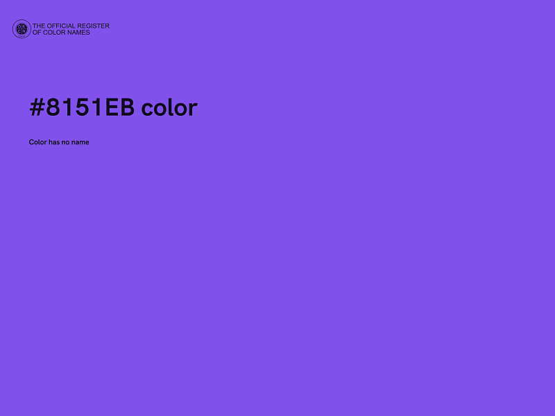 #8151EB color image