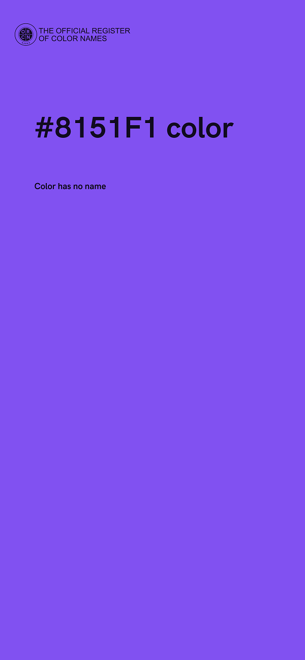 #8151F1 color image