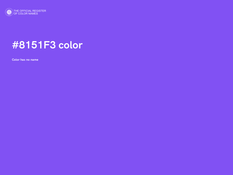 #8151F3 color image