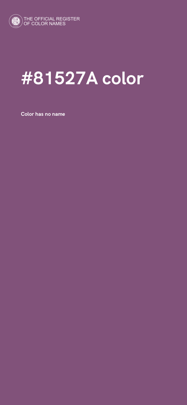 #81527A color image