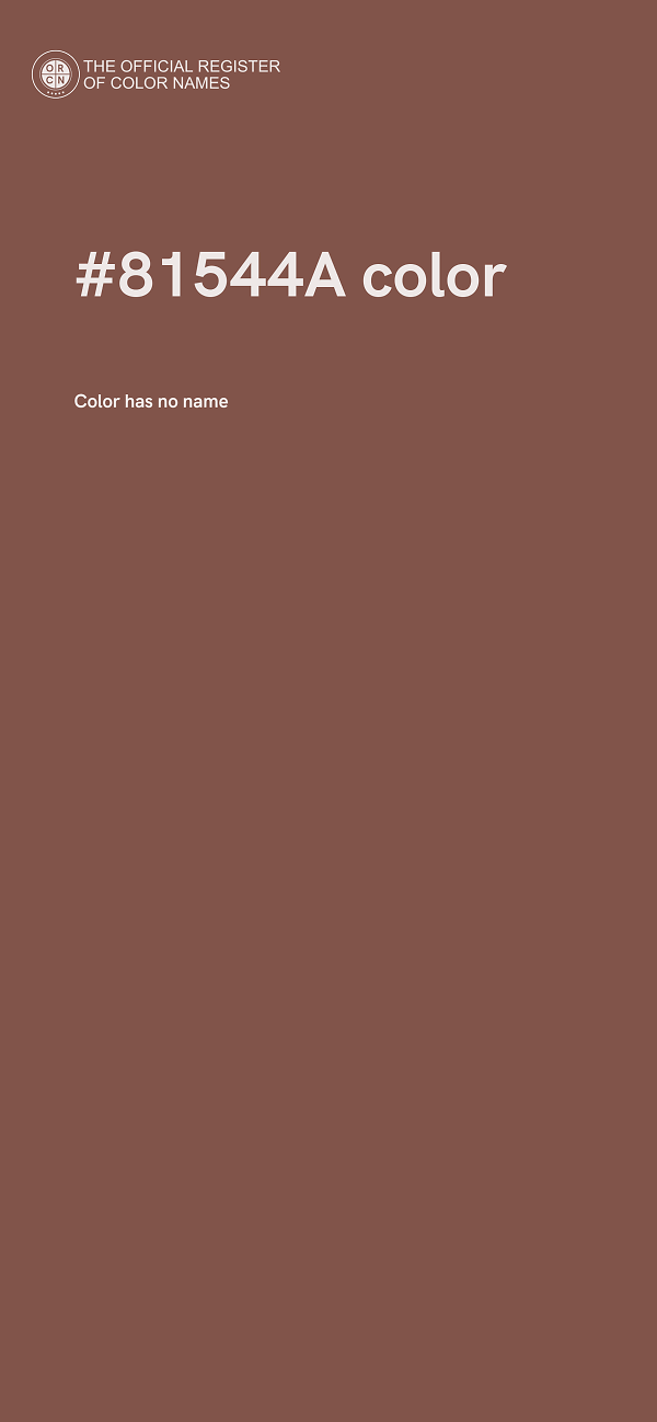 #81544A color image