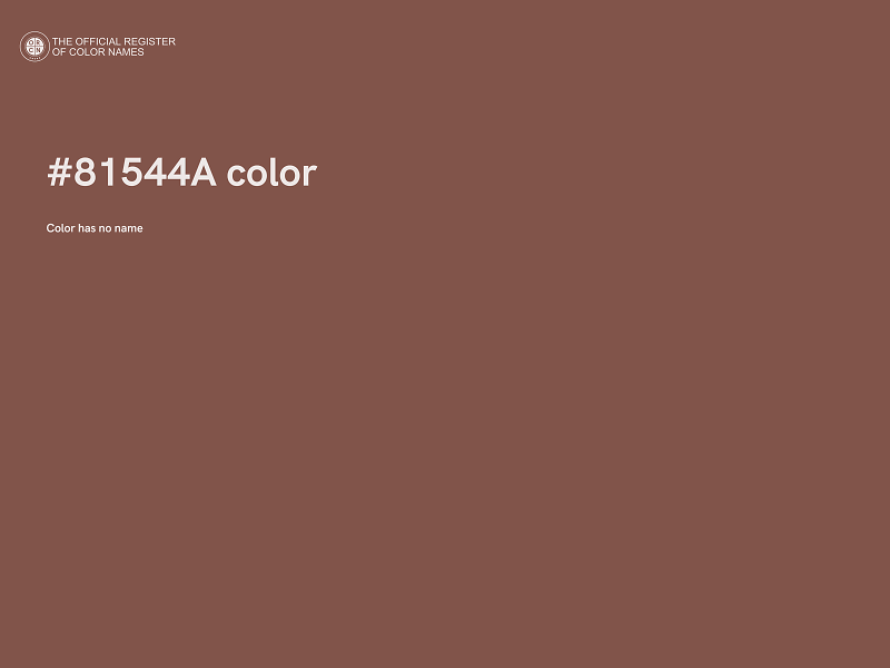 #81544A color image