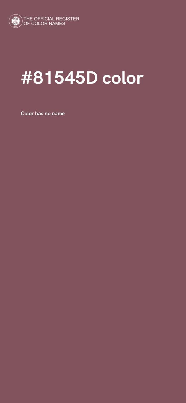#81545D color image