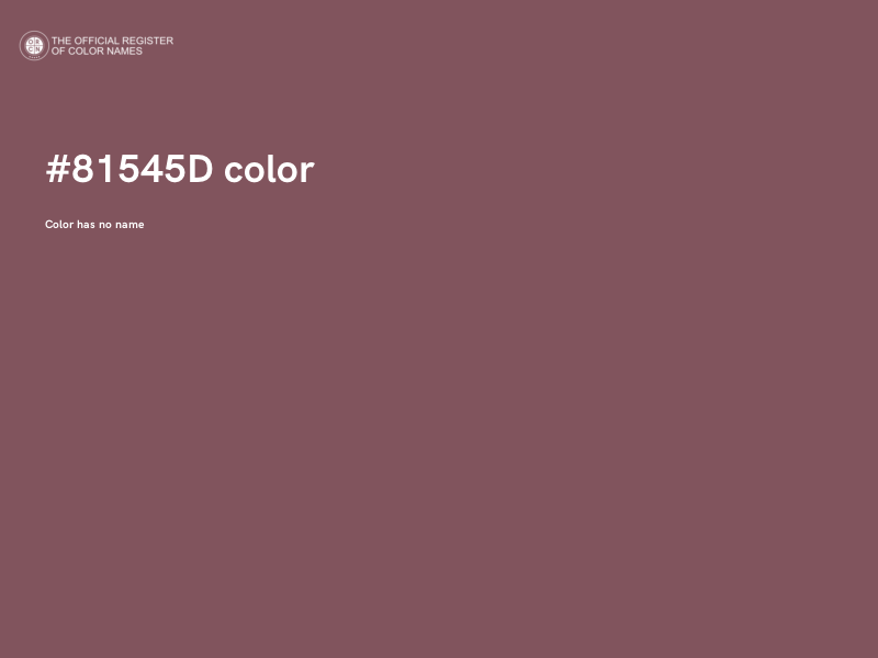 #81545D color image