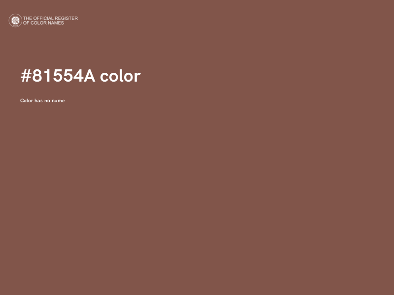#81554A color image