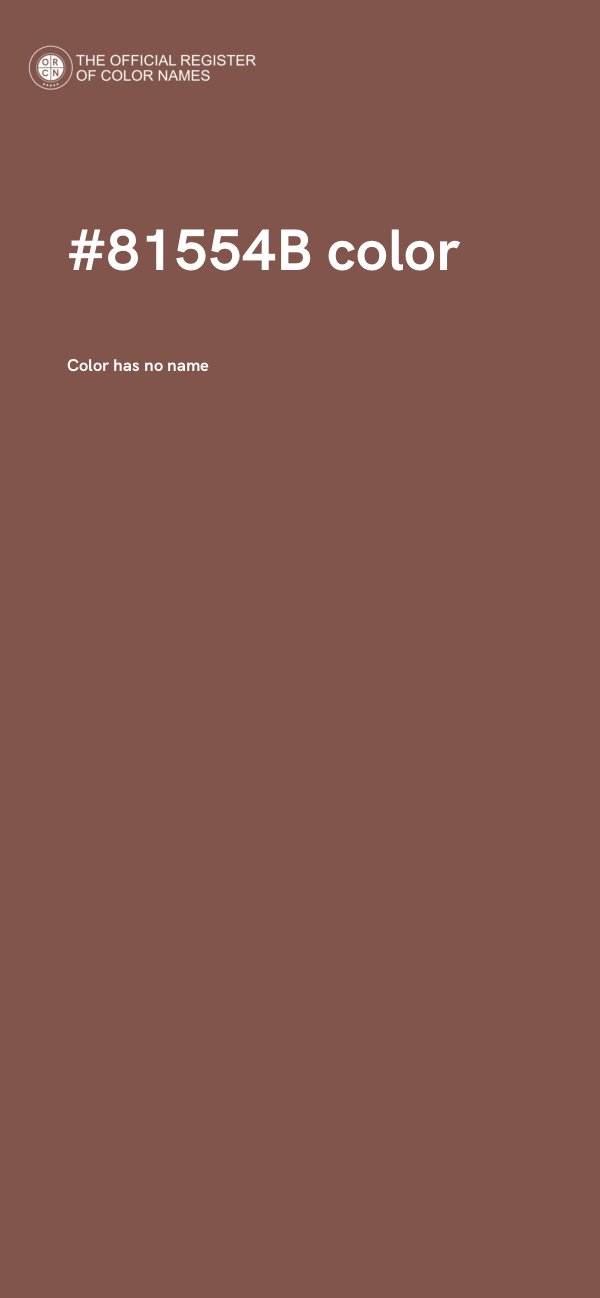 #81554B color image