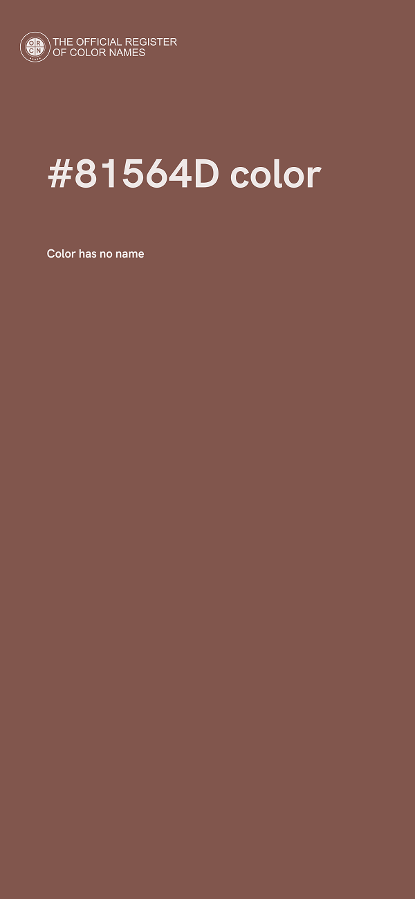 #81564D color image