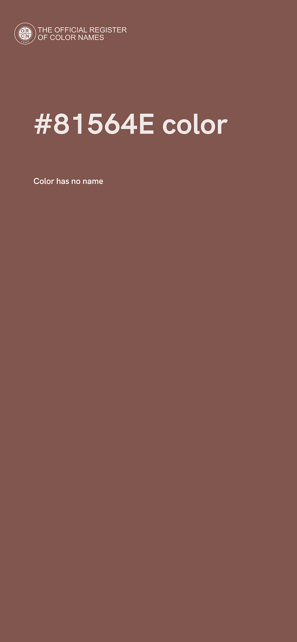 #81564E color image