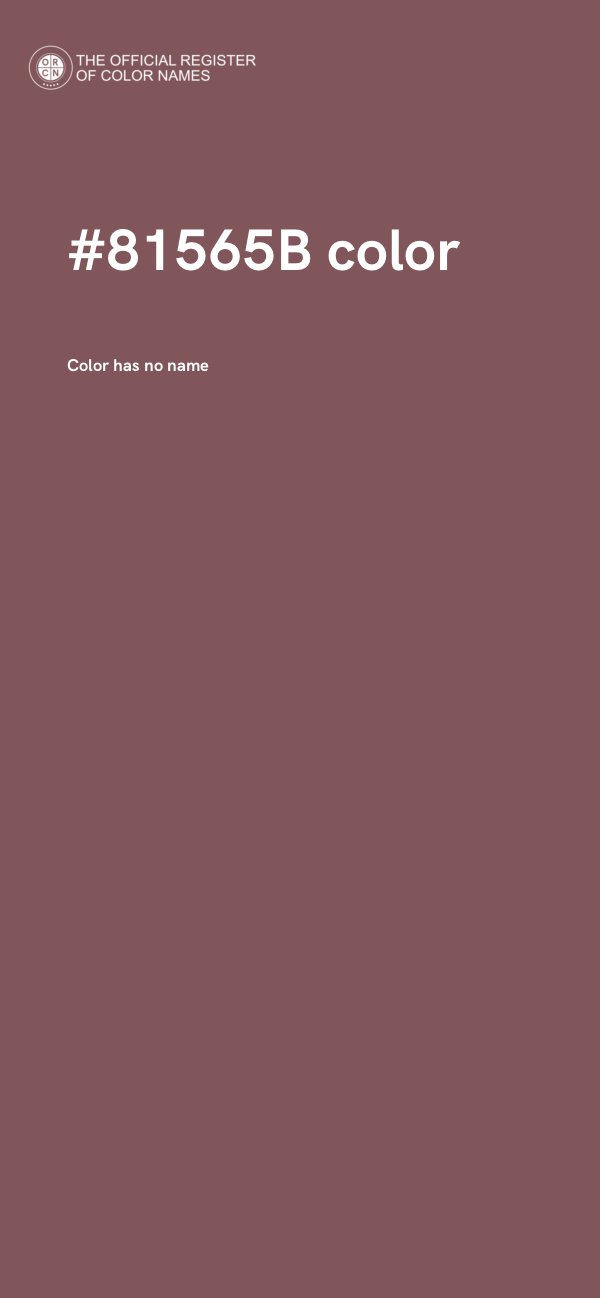 #81565B color image