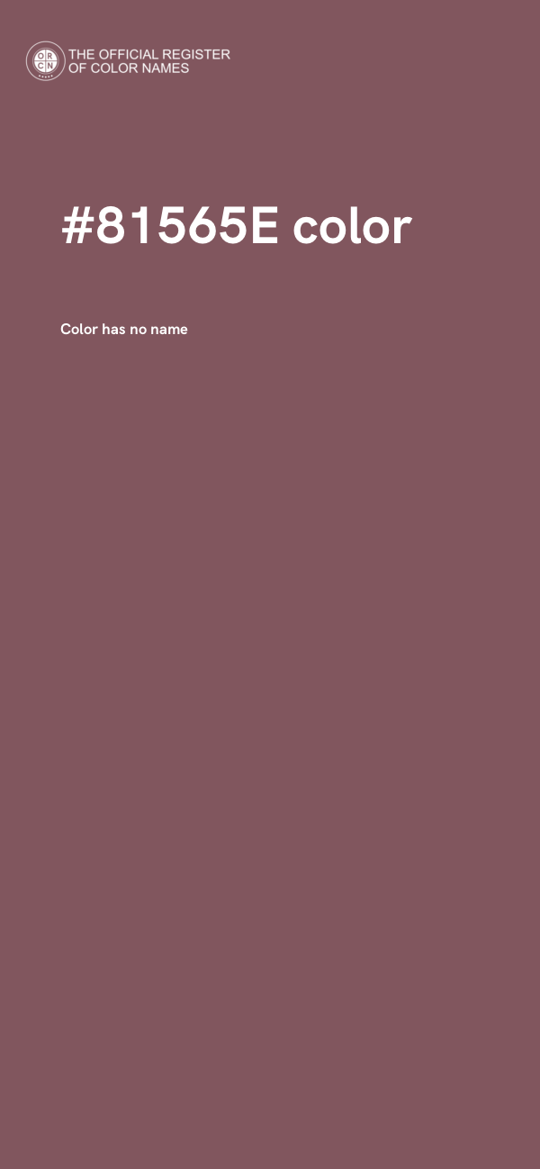 #81565E color image