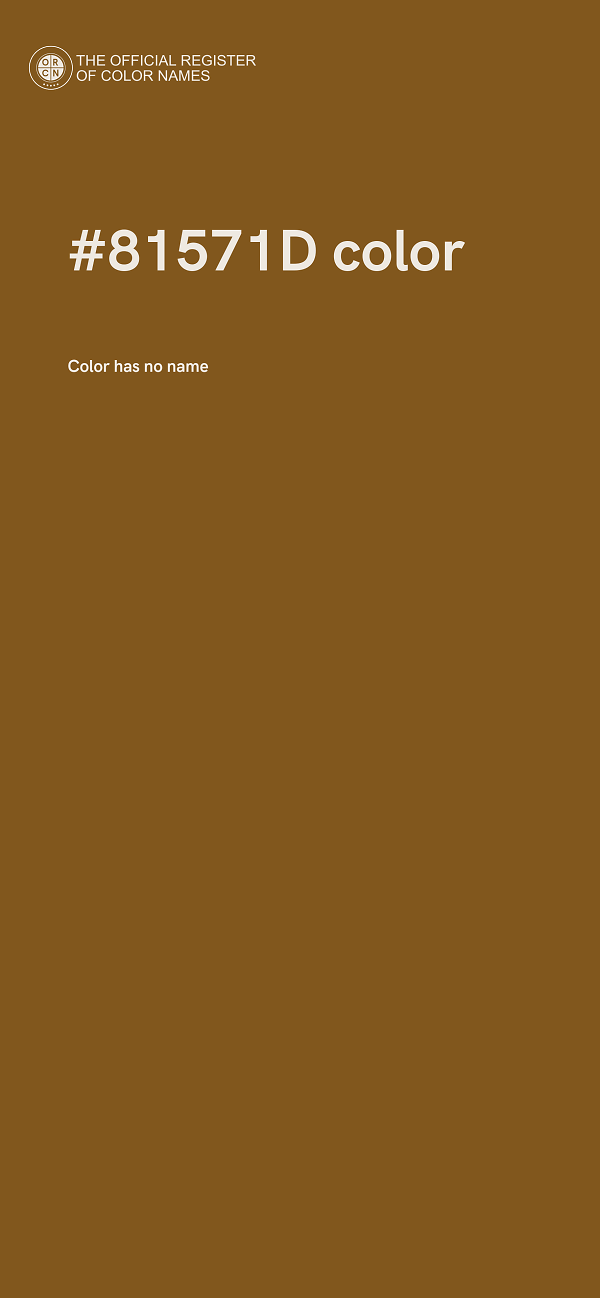 #81571D color image