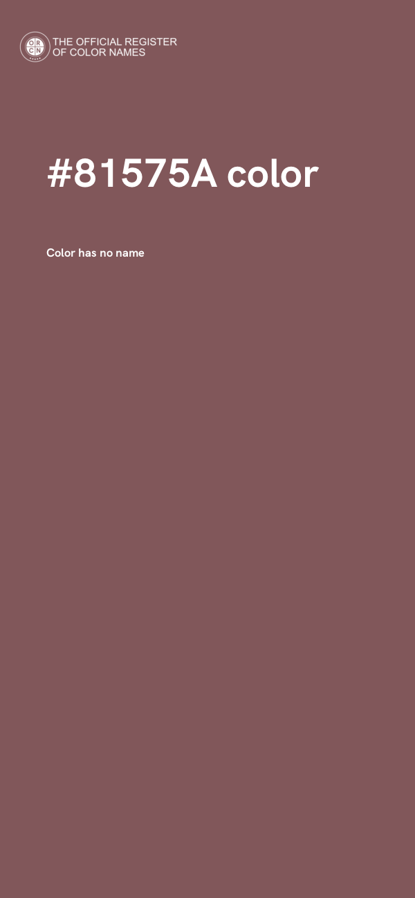 #81575A color image
