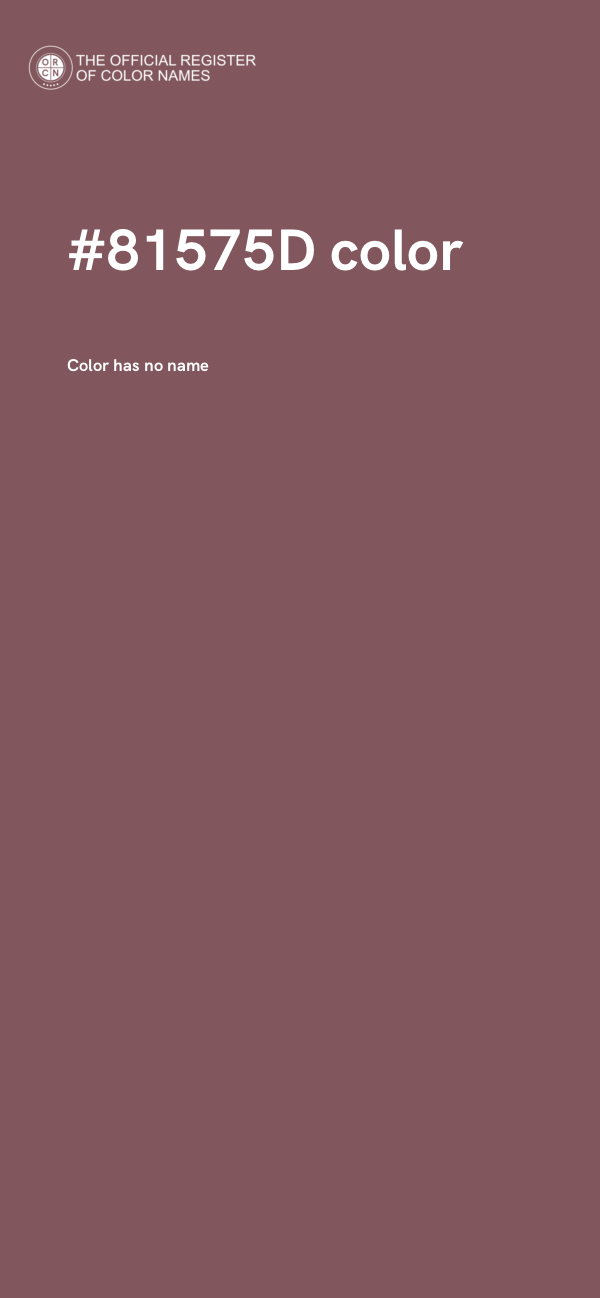 #81575D color image