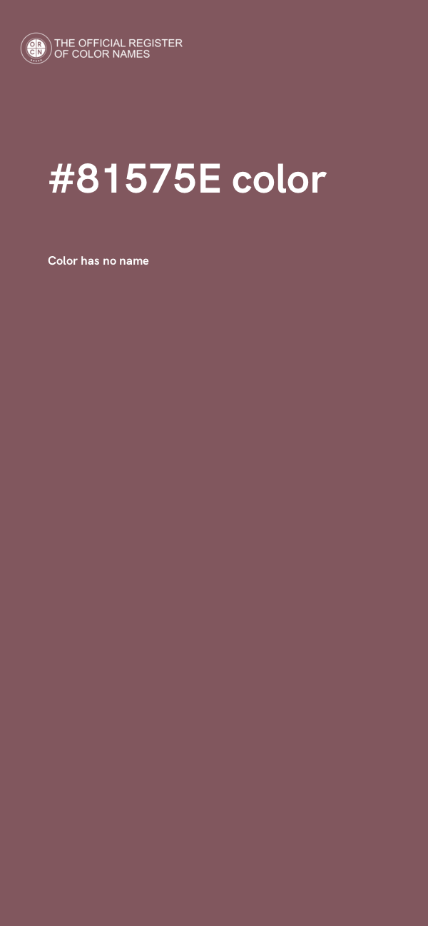 #81575E color image