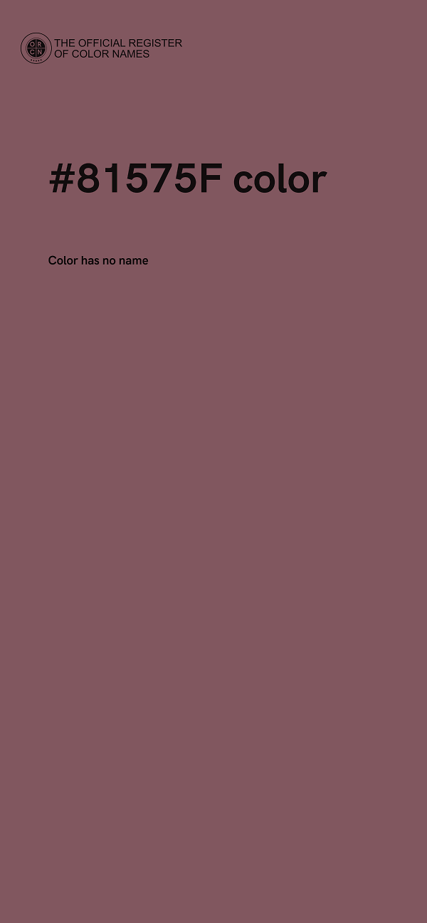 #81575F color image