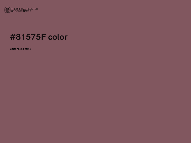 #81575F color image
