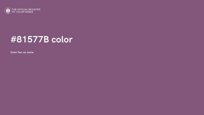 #81577B color image
