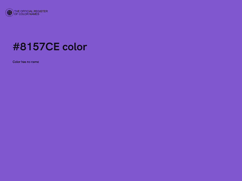 #8157CE color image