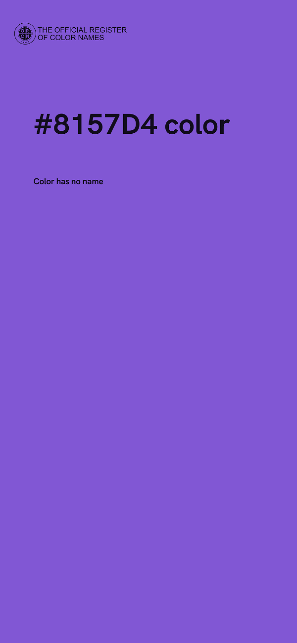 #8157D4 color image