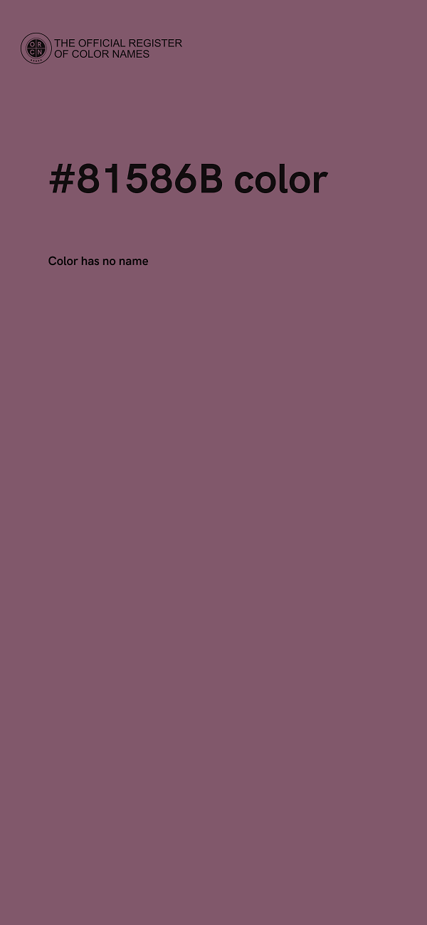 #81586B color image