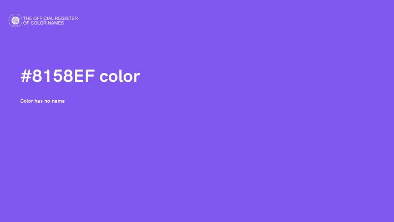 #8158EF color image