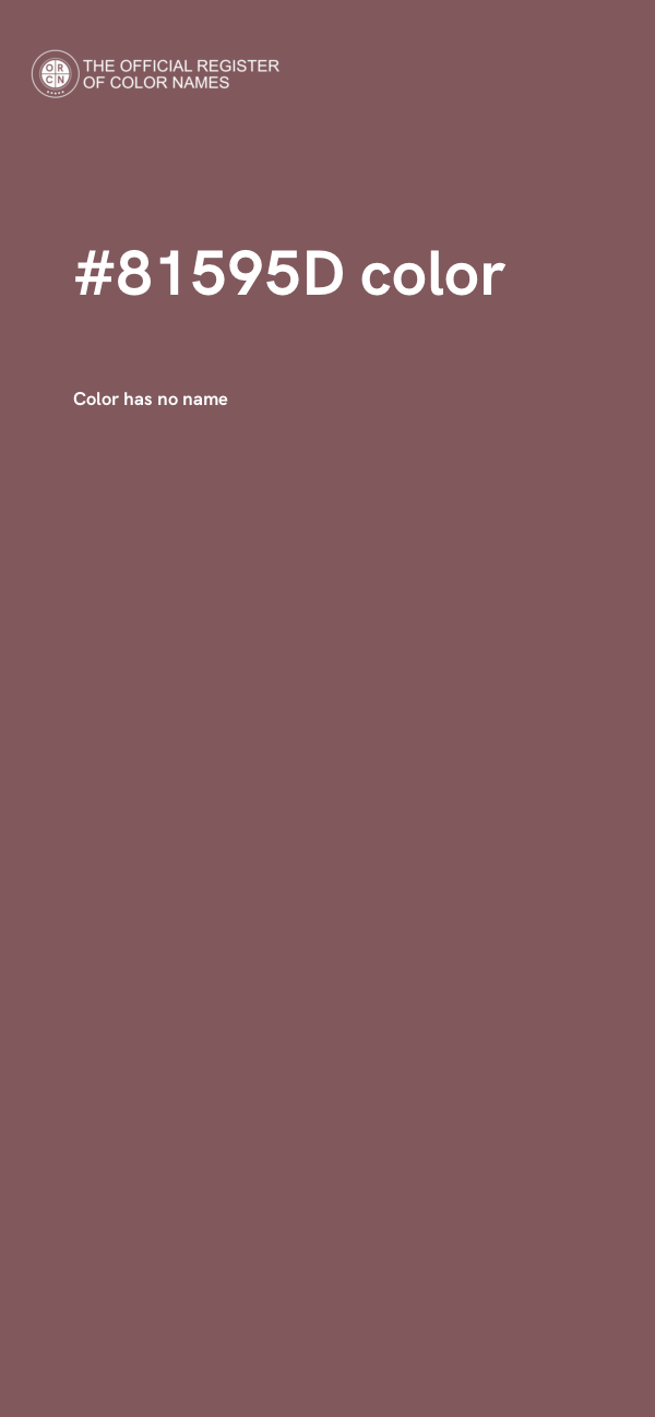 #81595D color image