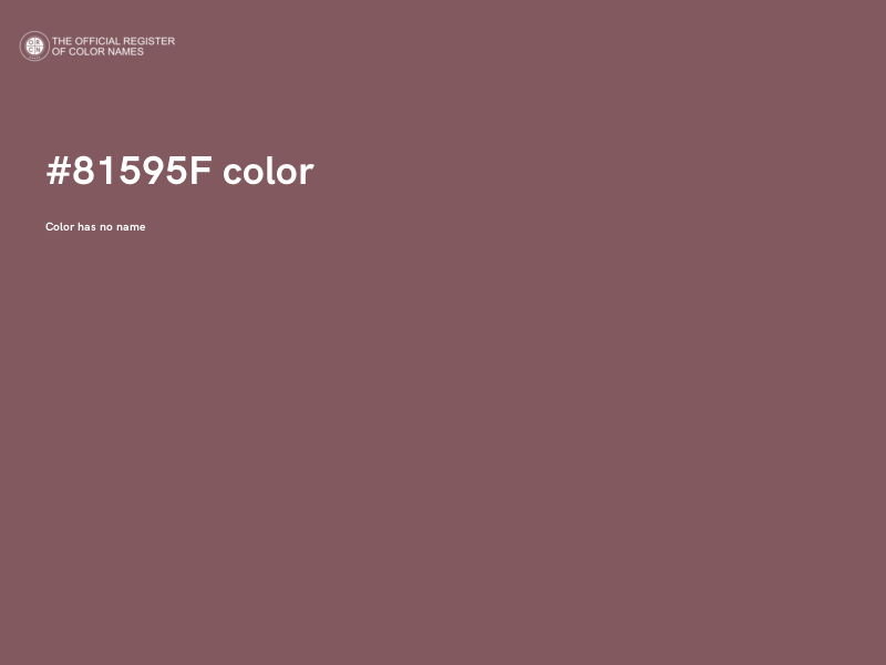 #81595F color image